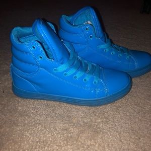 Blue high tops